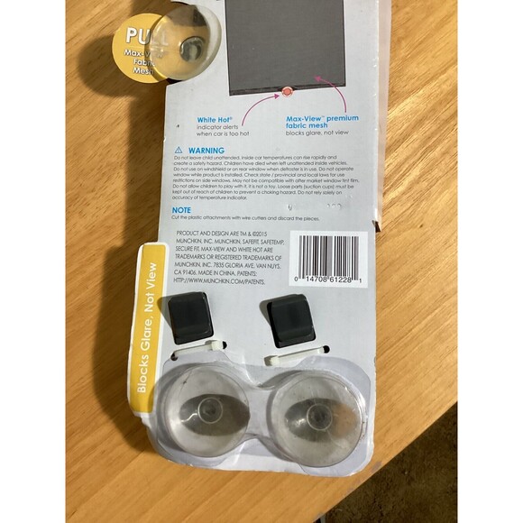 SafeFit SafeTemp Baby Car Sun Shades, White Hot Heat Alert Tab Pack Of Two - Picture 5 of 7